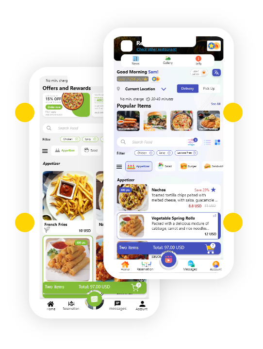 Illustration of a home page